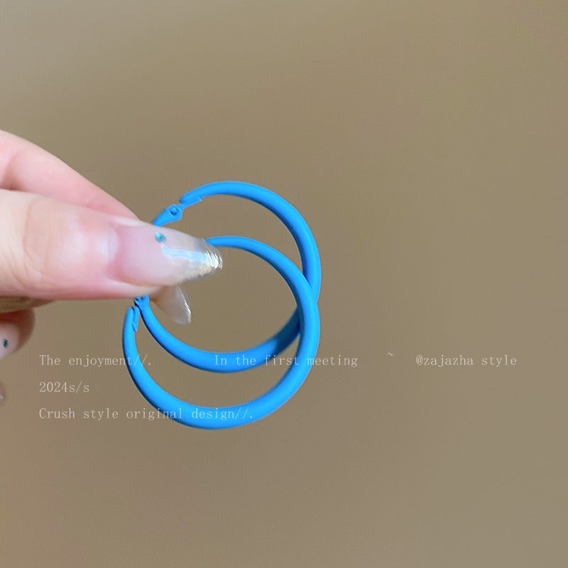 Wholesale Colorful earrings holiday style dopamine earrings